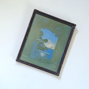 In Circe&#39;s Palace.  1930s framed print by Maxfield Parrish.