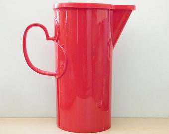 1970s Dansk Gourmet red lidded pitcher.