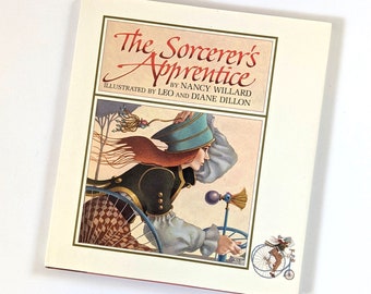 Vintage 1990s The Sorcerer's Apprentice book. Leo and Diane Dillon illustrations.
