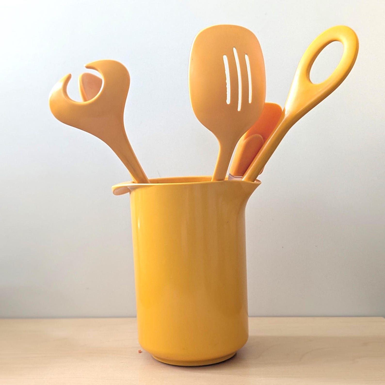 Lot De 6 Tasses à Café Vintage Rosti Mepal Jaune Mélanine - Danemark - Occasion