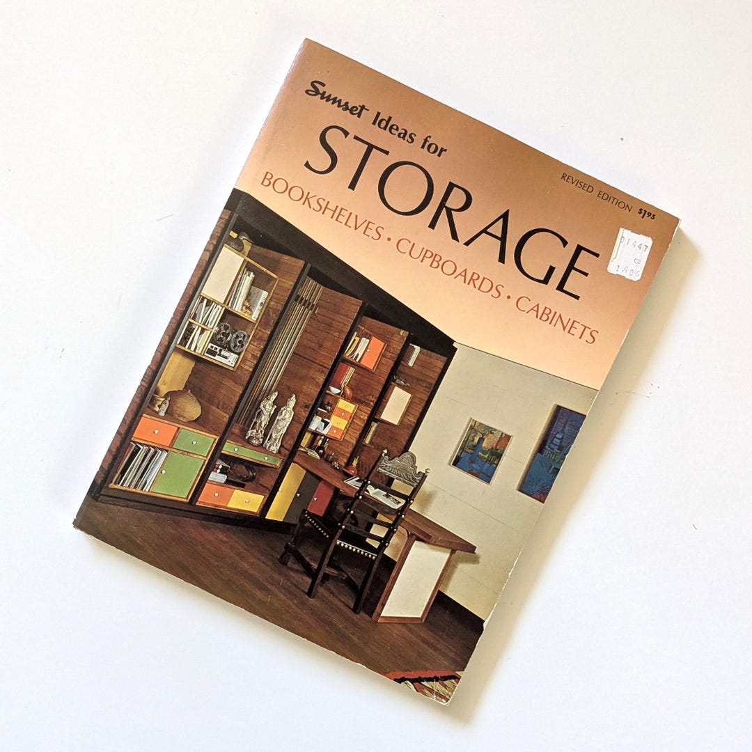 Ideas for Storage. 1970s Mid Century Modern Design Book. Sunset ...