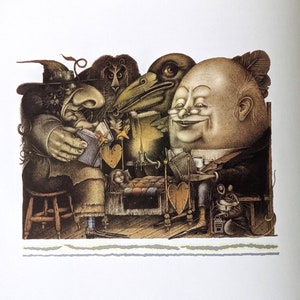 Fantastic People. Vintage 1980s book with dwarves, giants and fairies.