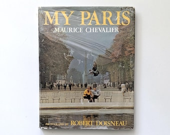 Vintage My Paris Photobook, Maurice Chevalier, Robert Doisneau, 1972 Erster Druck