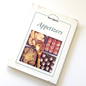 Vintage Bon Appetit Appetizers cookbook, 1980s recipe collection