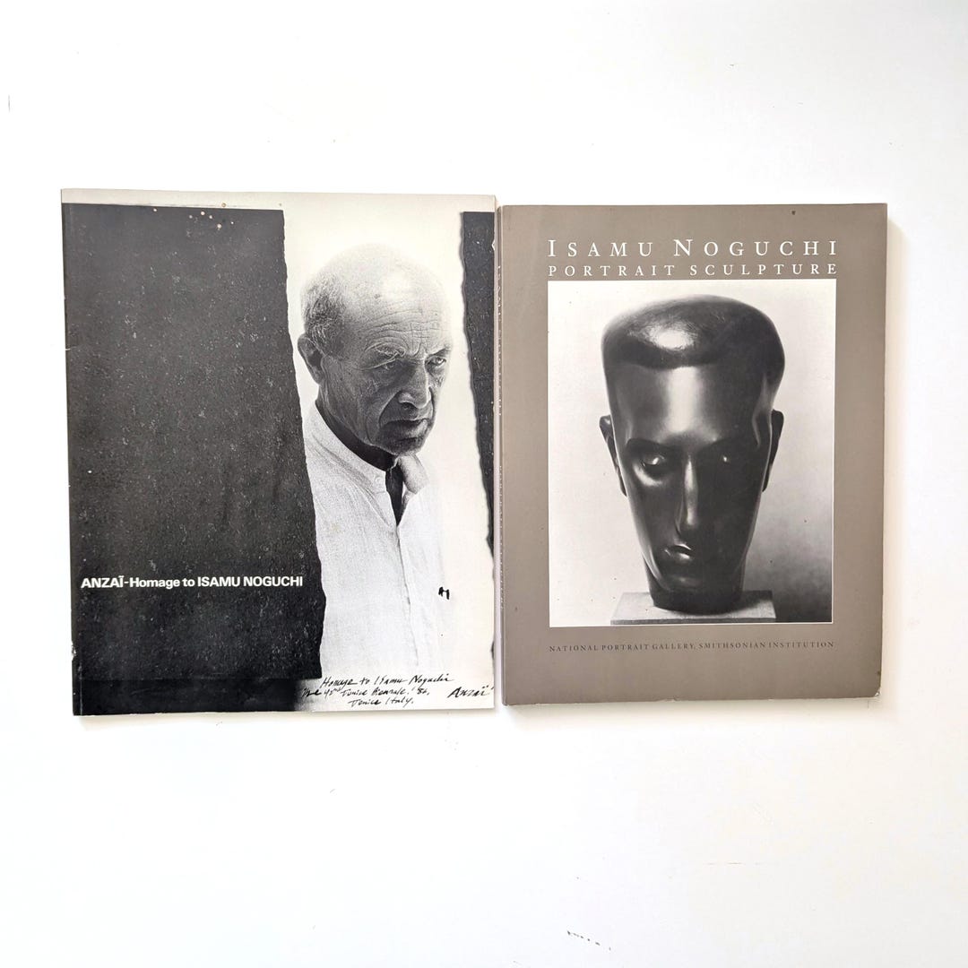 Vintage Isamu Noguchi Books Bundle, Portrait Sculpture, Anzai