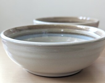 Vintage 1970s Noritake Stoneware Painted Desert cereal bowls, set of two.