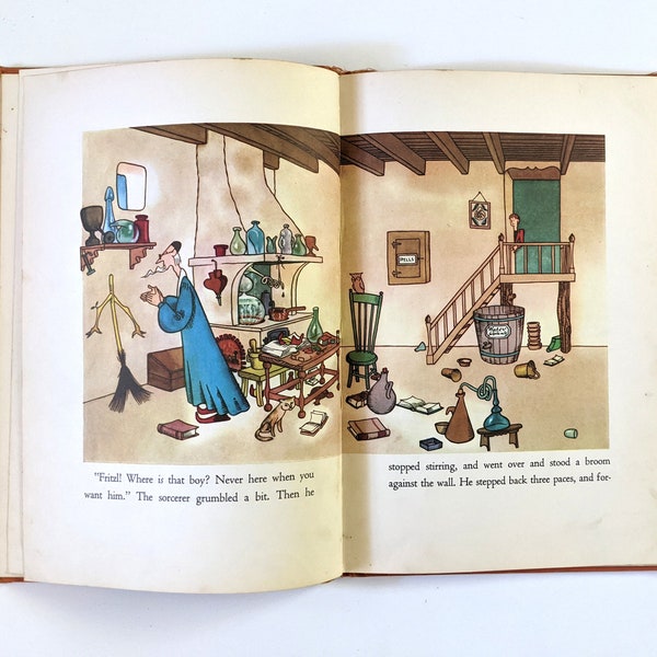 The Sorcerer's Apprentice. Vintage 1940s children's book.