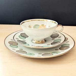 Winterling mid century German porcelain cup, saucer and plate, made in Bavaria.