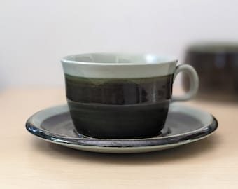 Maya. Vintage Rörstrand of Sweden mid century modern cup and saucer, Marianne Westman design.