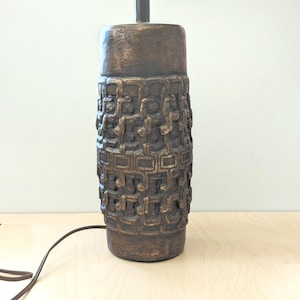 Vintage mid century modern ceramic table lamp base.