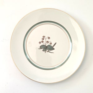Plato de almuerzo vintage Royal Copenhagen Quaking Grass de la década de 1950
