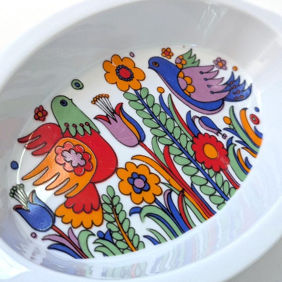 Condiment Dish, Royal Crown Paradise, 1970s Porcelain Ovenware