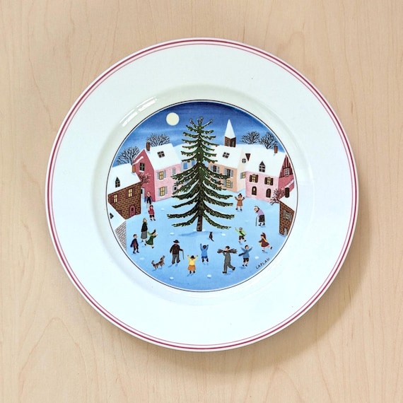 Laplau Salad Plate Christmas Tree Villeroy and Boch Design Naif