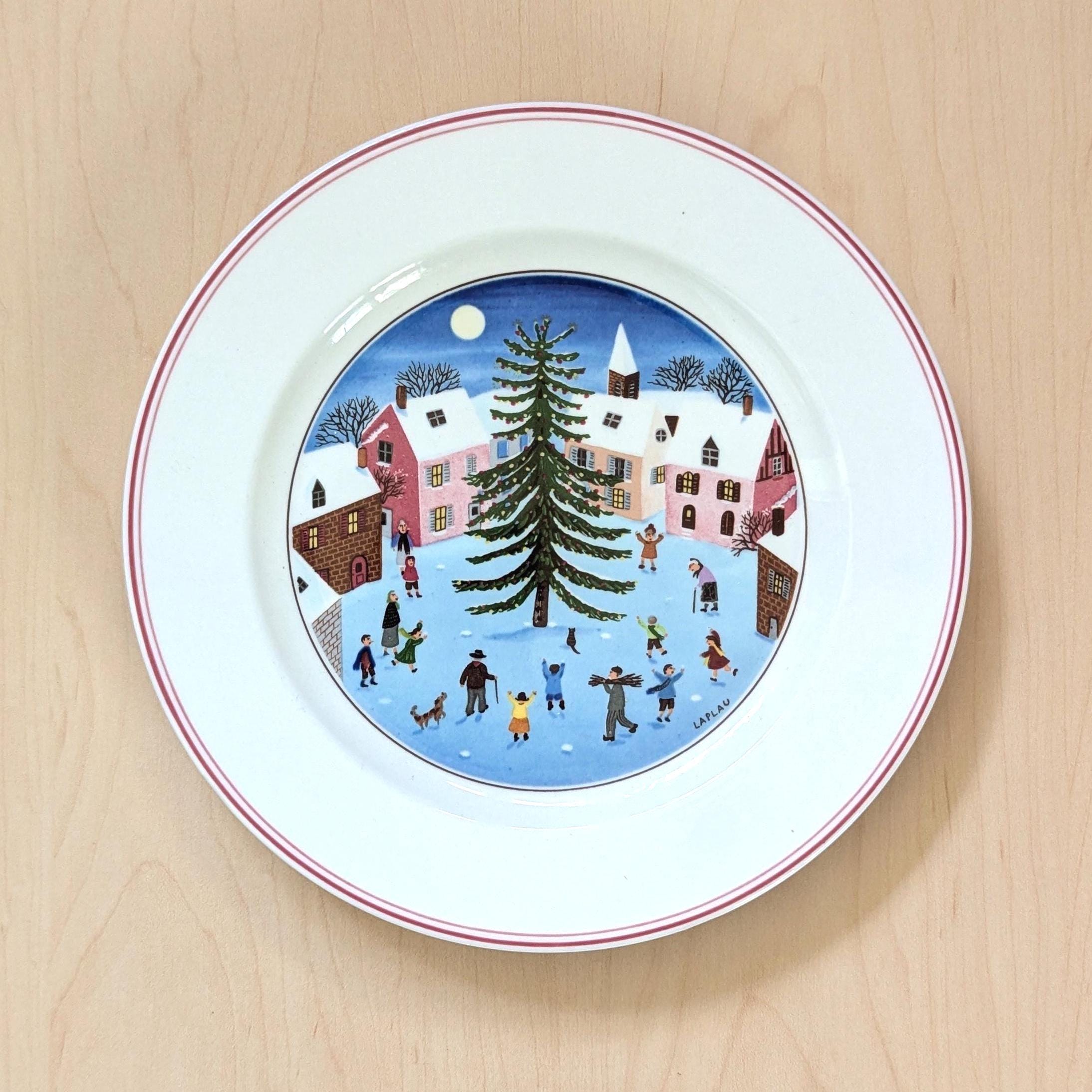 Laplau Salad Plate Christmas Tree Villeroy and Boch Design Naif