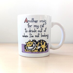 Another Mug for My Cat. Vintage 1980s cat mug.