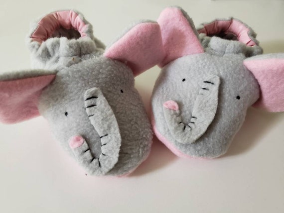 elephant baby slippers