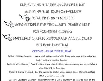 Disneyland REVEAL Scavenger Hunt
