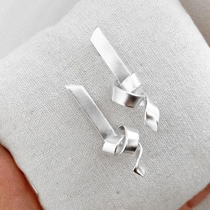 Silver earrings, handmade earrings