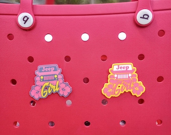Jeep Girl  Bogg Bag Charm or Hanging Charm