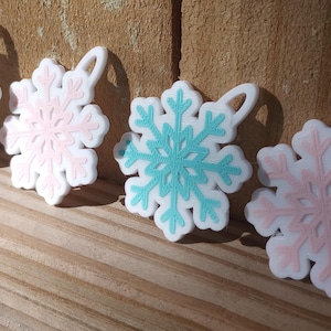 Mini Snowflake Christmas Ornaments Set of Four