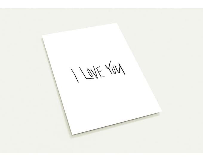 Pack of 10 // I Love You Greeting Cards