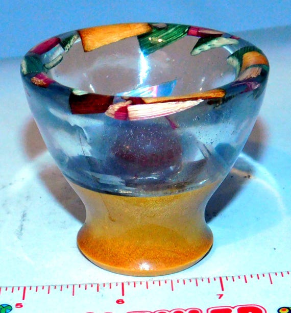 Tiny Experimental Piece-Epoxy and “Stuff”- First piece in 2025 Free Shipping
