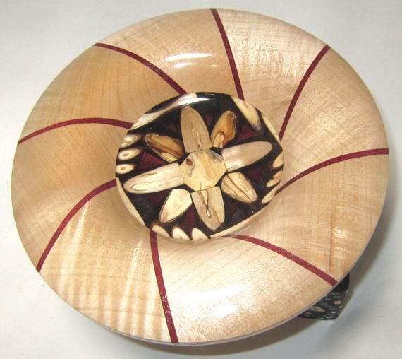 Maple Turbine Design Bowl, 9”wx2”h, Hand Crafted in Michigan