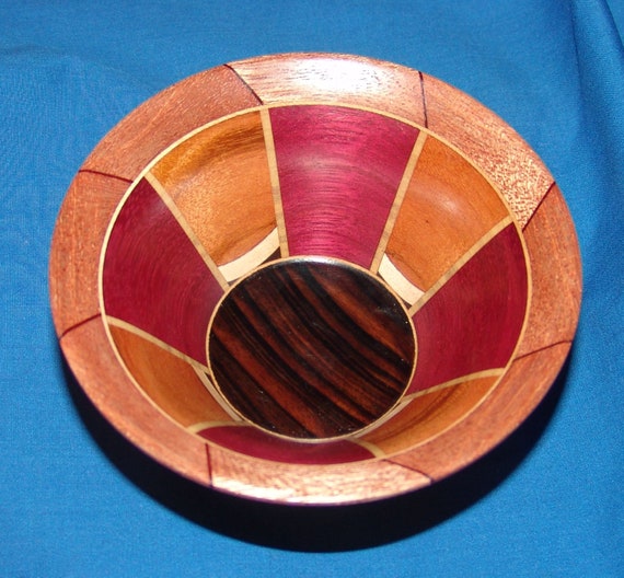 Segmented Wood Turned Bowl – 52-18 – Small Bowl – FREE Shipping in USA!!