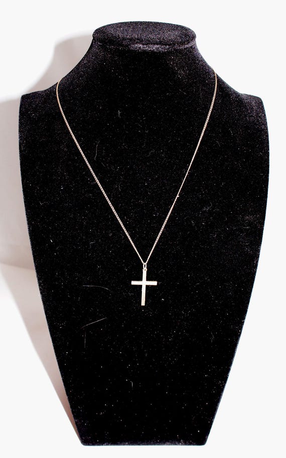 Vintage Gold-Filled Crucifix Catholic Cross by Anne Gale on 18-inch Gold Chain - Includes Shipping to U.S.
