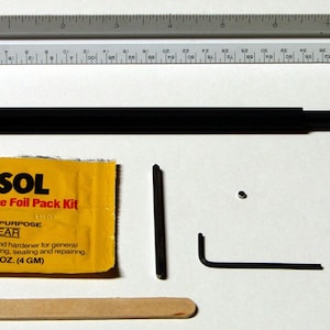 Make Your Own Woodturning Tool-Small Hardware Kit in Black Oxide image 1