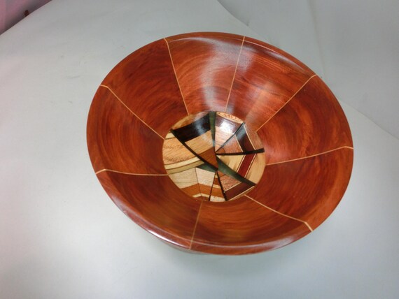 Hand Crafted Segmented Wood Bowl 07-25 Kaleidoscope - Free Shipping