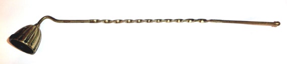 Brass Candle Snuffer with Cast Brass Bell – 12 Inches Long