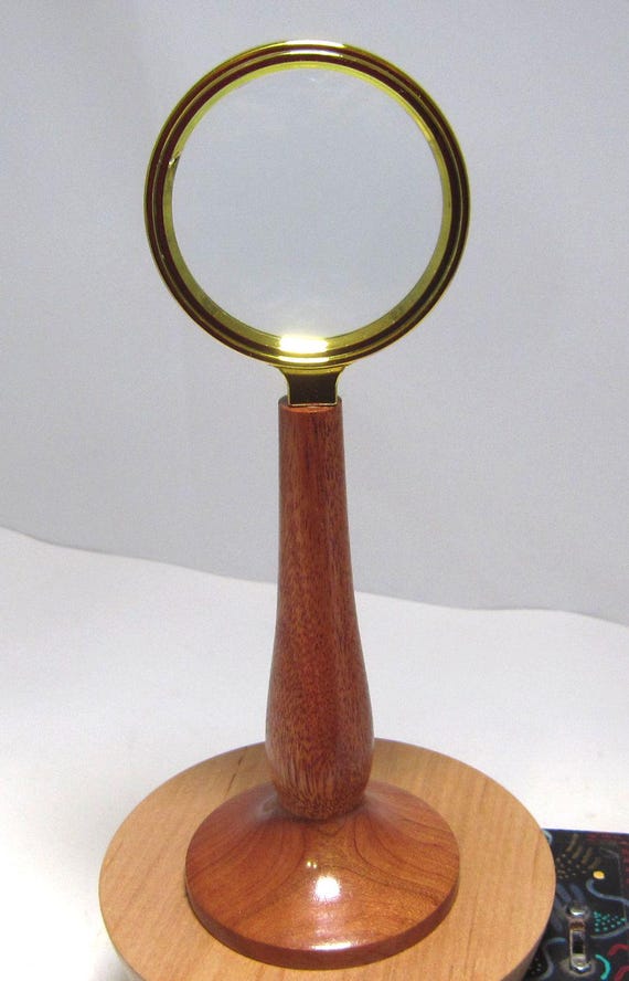 Standing Desk Magnifying Glass – Vintage Look 34-22 - Hand Made in Michigan