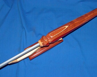 Custom Woodturning Shaping and Hollowing Tool 17-12, Segmented Handle with Birdseye Maple ends