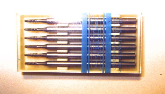 Vintage Ubeco 702 Tungsten Vanadium Steel Carving Burs-NOS