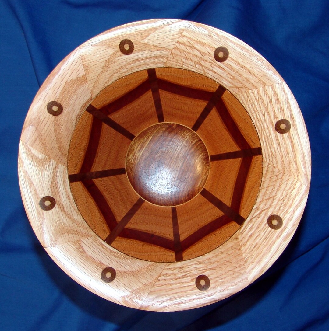 Segmented Wood Turned Bowl extra Credit Inserts Within Etsy
