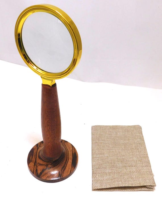 Standing Desk Magnifying Glass – Vintage Look 27-25 - Hand Made in Michigan