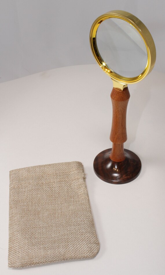 Standing Desk Magnifying Glass – Vintage Look – 24-20 Hand Crafted in Michigan