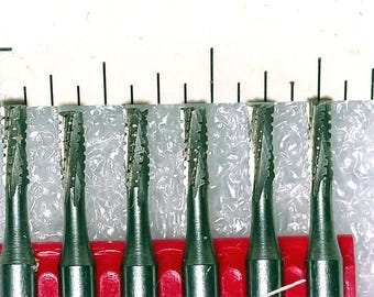 Rotary Carving Burs – No. 560 Straight – Chrome Vanadium Steel – 6 Burs