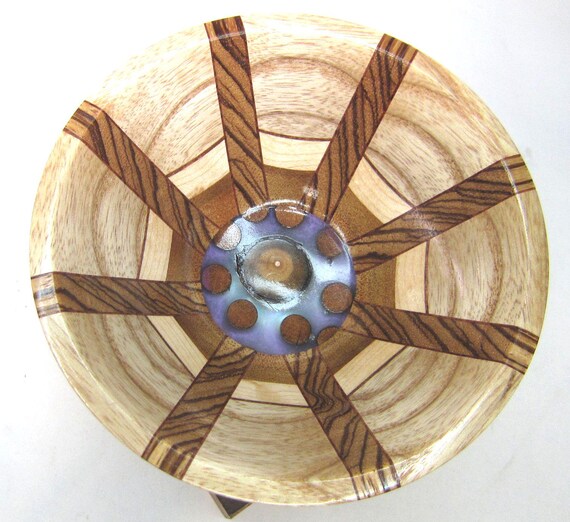 Hand Crafted Segmented Wood Bowl 16-25 - Free Shipping