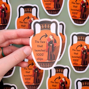Helen of Troy Sticker | Funny Historical Sticker