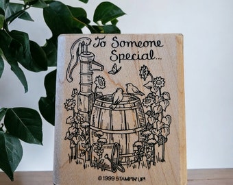Wood Mounted Rubber Stamp To Someone Special by Stamping Up 1999 From HandCrafted4You