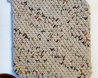 Potholder Crochet Double Layer, Heat Resistant in Sonoma Color Series by HandCrafted4You