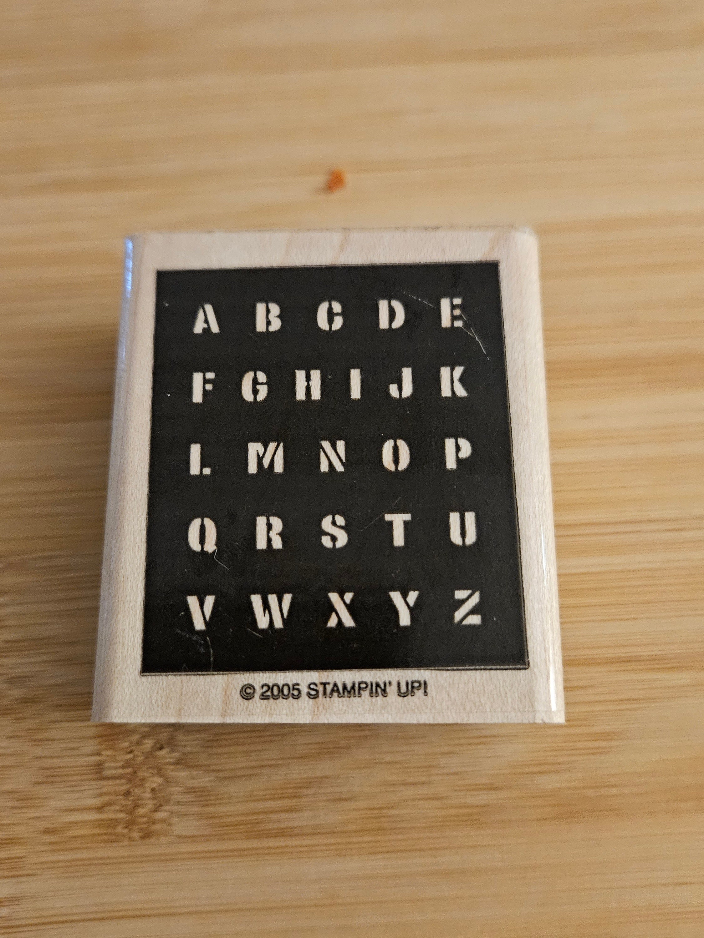 Stampin' UP! Defining Alphabet Stamp Set (Double Sided)