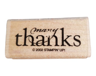 Rubber Stamp with Many Thanks  by Stampin Up2002 from HandCrafted4You