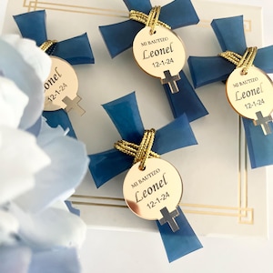 Regalo personalizzato per il battesimo, regalo per la prima comunione, bomboniere Mi Bautizo, bomboniera per il battesimo, regali cristiani, magnete per il battesimo, regalo cristiano per ragazzo