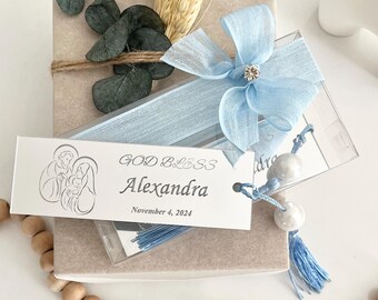 Personalized Acrylic Mirror Bookmark: Baptism Christening Favor