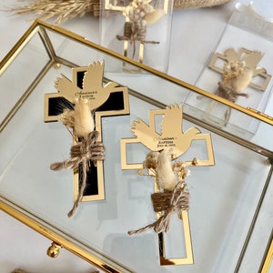 Regalo personalizzato per il battesimo, regalo per la prima comunione, bomboniere Mi Bautizo, bomboniera per il battesimo, regali cristiani, magnete per il battesimo, regalo cristiano per ragazzo