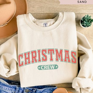 Matching Christmas Crew Sweater, Oversized Family Holiday Sweatshirts, Retro Winter Unisex Pullover, Family Christmas Crewnecks for Vacation