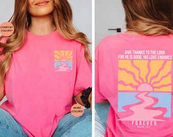Boho Christian Flower Shirt, Religiöses Jesus T-Shirt für Frauen, Komfort Farben Anbetung T-Shirt, Christian ästhetik trendige Bibel Vers Taufe Geschenk